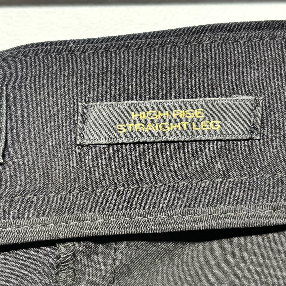✨Donna Karan Essentials High-Rise Straight-Leg Pants Black Size 12 - Picture 12 of 16